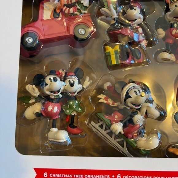 Hallmark Disney Christmas Ornament Set NEW 6 Mickey Minnie Mouse Donald Pluto - Picture 3 of 5